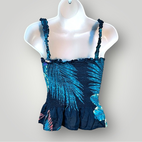 Patrons Of Peace Topical Crop Tank Top Black - Picture 2 of 15